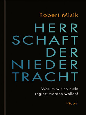 cover image of Herrschaft der Niedertracht
